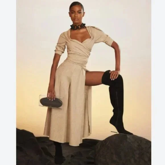 CULT GAIA Agnes Wrap Maxi Dress NWT $558, XS - Picture 3 of 9